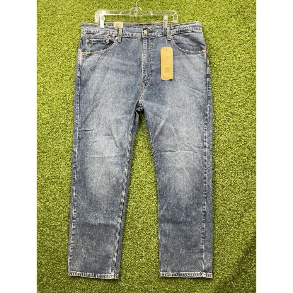 Levi 505 Jeans Mens 40x30 Regular Fit Straight Leg Blue Cotton Casual Work New